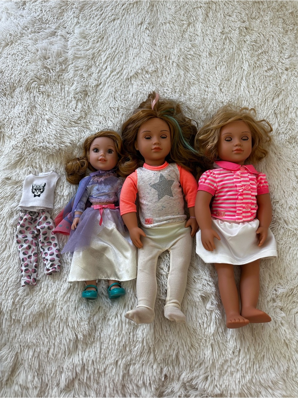 American Girl WellieWishers Our Generation Battat Doll 3 Dolls 18 inch Toys